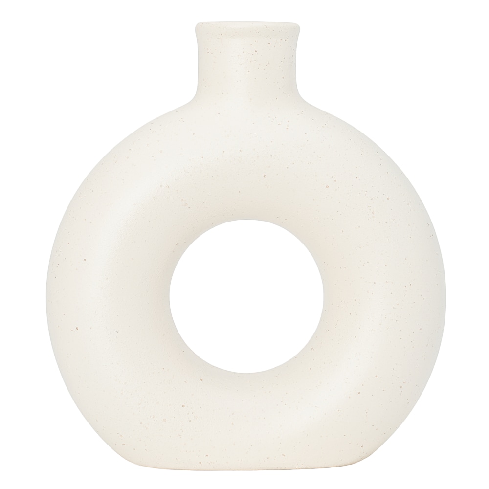 Anji Mountain Donut Vase, 8-1/2”H x 8”W x