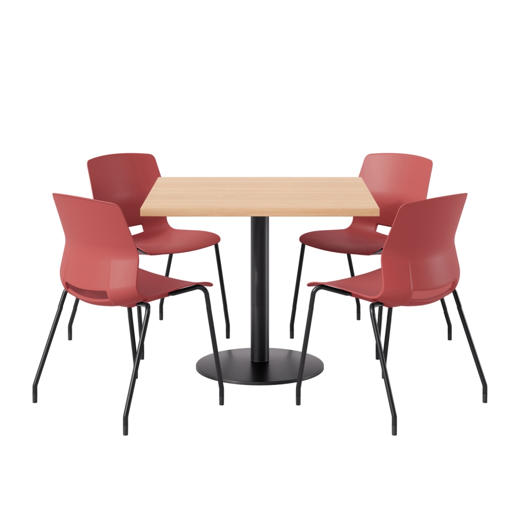 KFI Studios Proof Cafe Pedestal Table With Imme