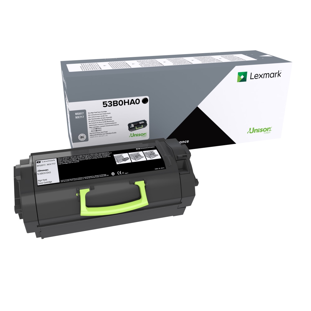 Lexmark™ 53B0HA0 Black High Yield Toner Cartridge