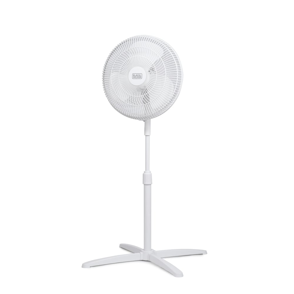 Black+Decker Pedestal Fan, 47-1/4”H x 27-1/2”W x 27-1/2”D,
