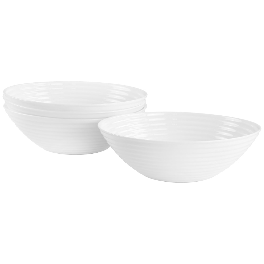 Gibson Ultra Patio 4-Piece Tempered Opal Glass Cereal