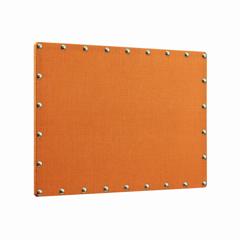 Linon Burke Burlap Nailhead Corkboard, 24" x 36",
