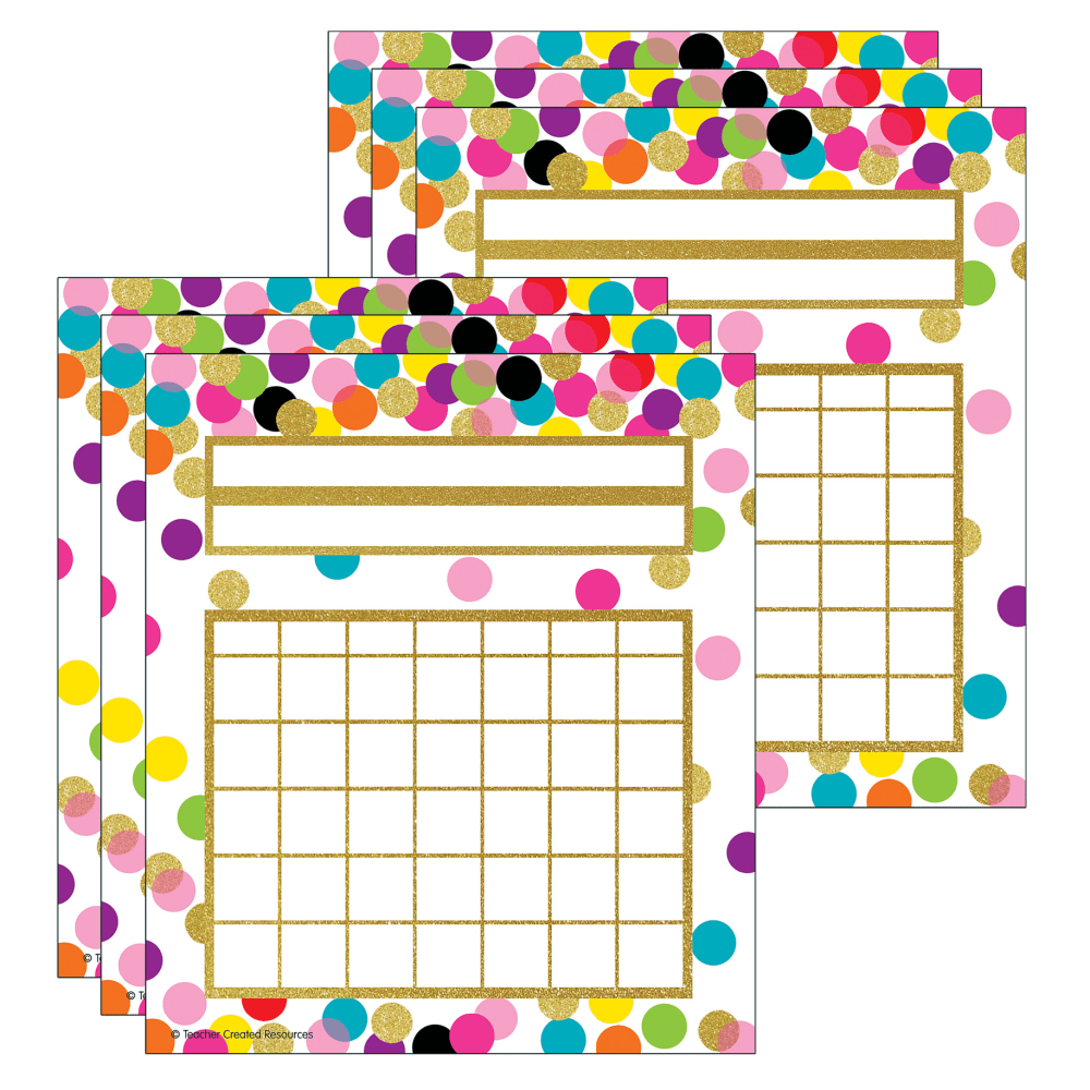 Teacher Created Resources Incentive Charts, Confetti, 36 Per