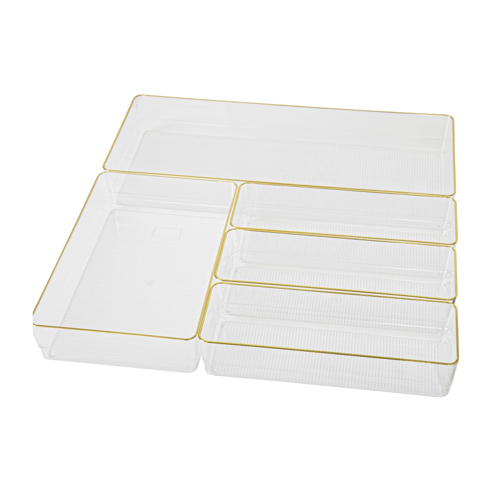 Martha Stewart Kerry Plastic Stackable Office Desk Drawer