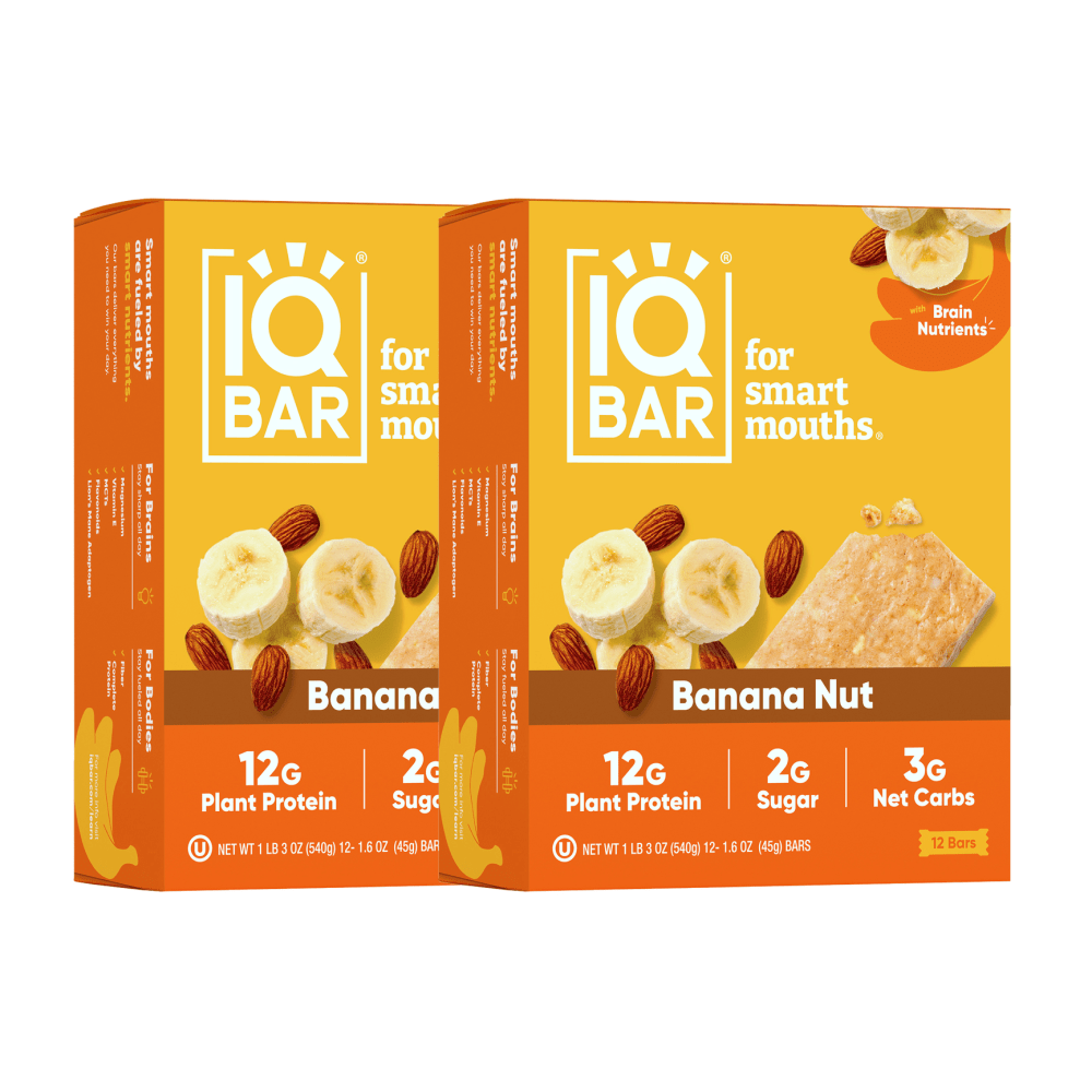 IQ BAR Banana Nut Bars 24 1.6 oz