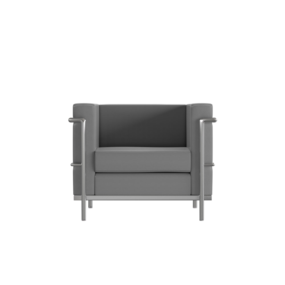 Flash Furniture HERCULES Regal Series Reception Chair, Gray