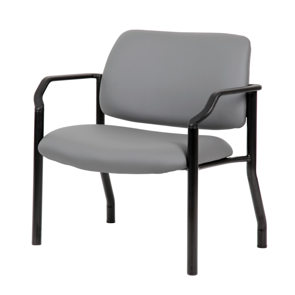 Boss Office Products Antimicrobial Vinyl Mid-Back Guest Chair,