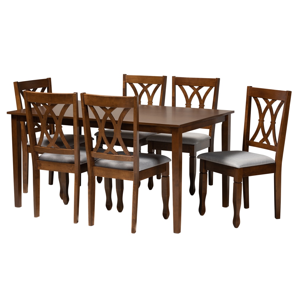 Baxton Studio Augustine Dining Set, 29-3/16”H x 59-1/16”W