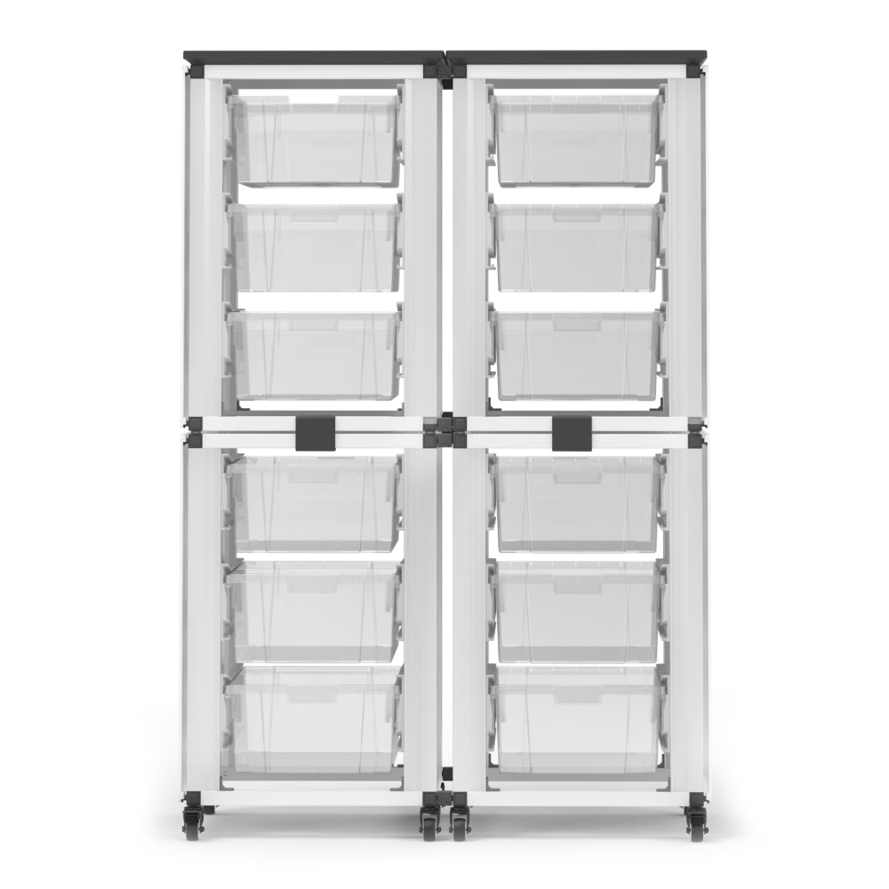 Luxor Modular Classroom Storage Cabinets, 12 Large Bins,