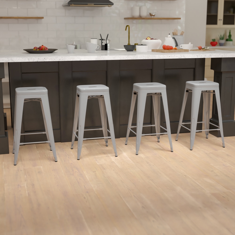 Flash Furniture 30" Metal Indoor Bar Stools, Set