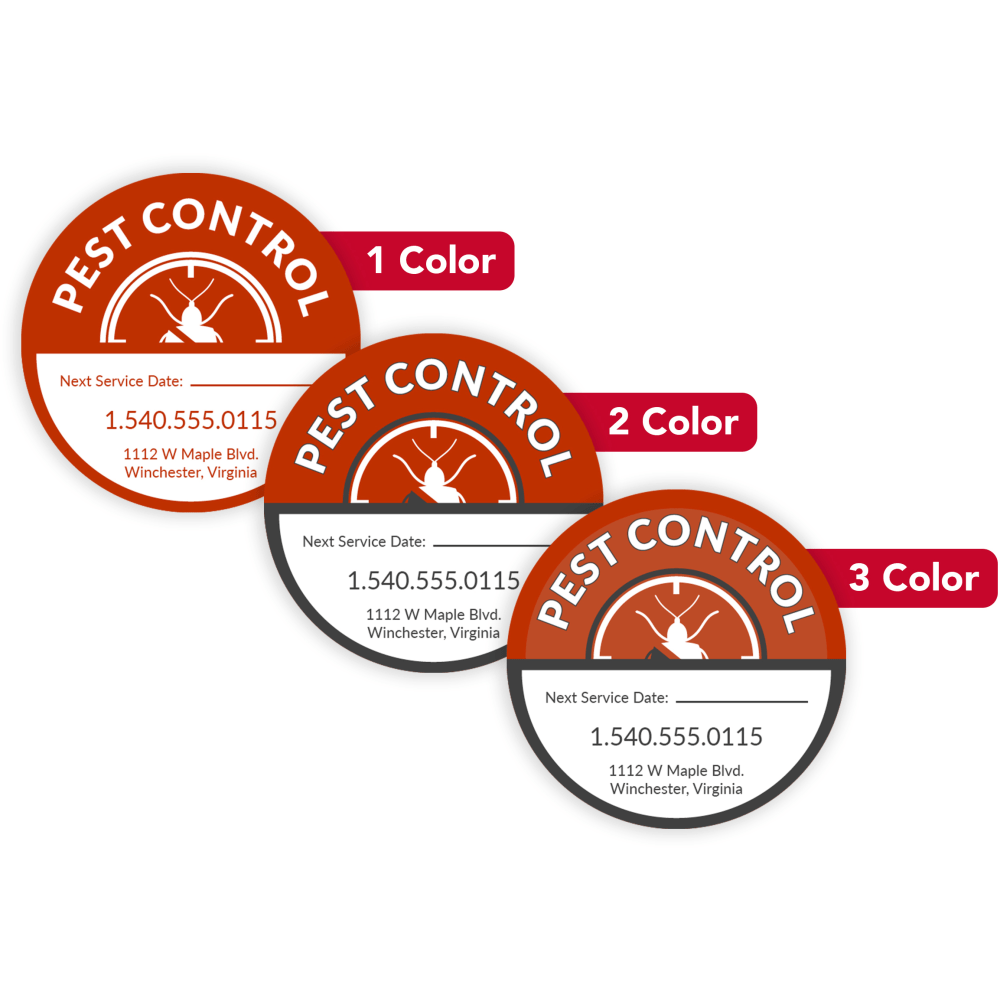 1, 2 Or 3 Color Custom Printed Labels