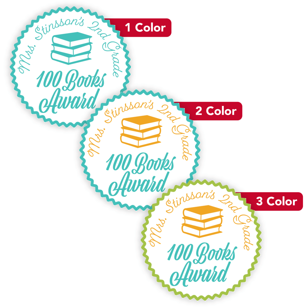 1, 2 Or 3 Color Custom Printed Labels