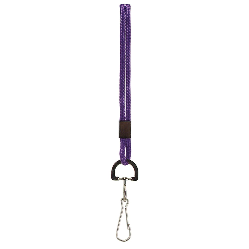 Baumgartens® Lanyards, 38", Purple, Pack Of 24
