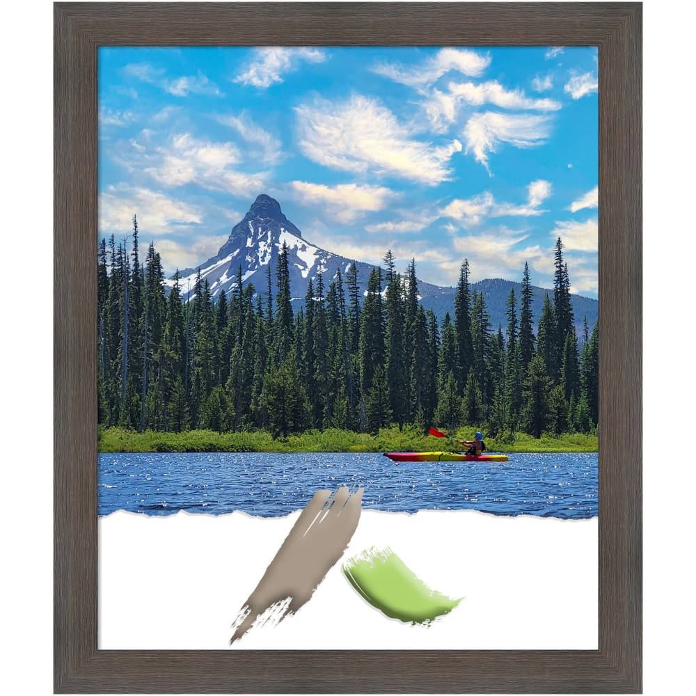 Amanti Art Hardwood Chocolate Picture Frame, 23" x