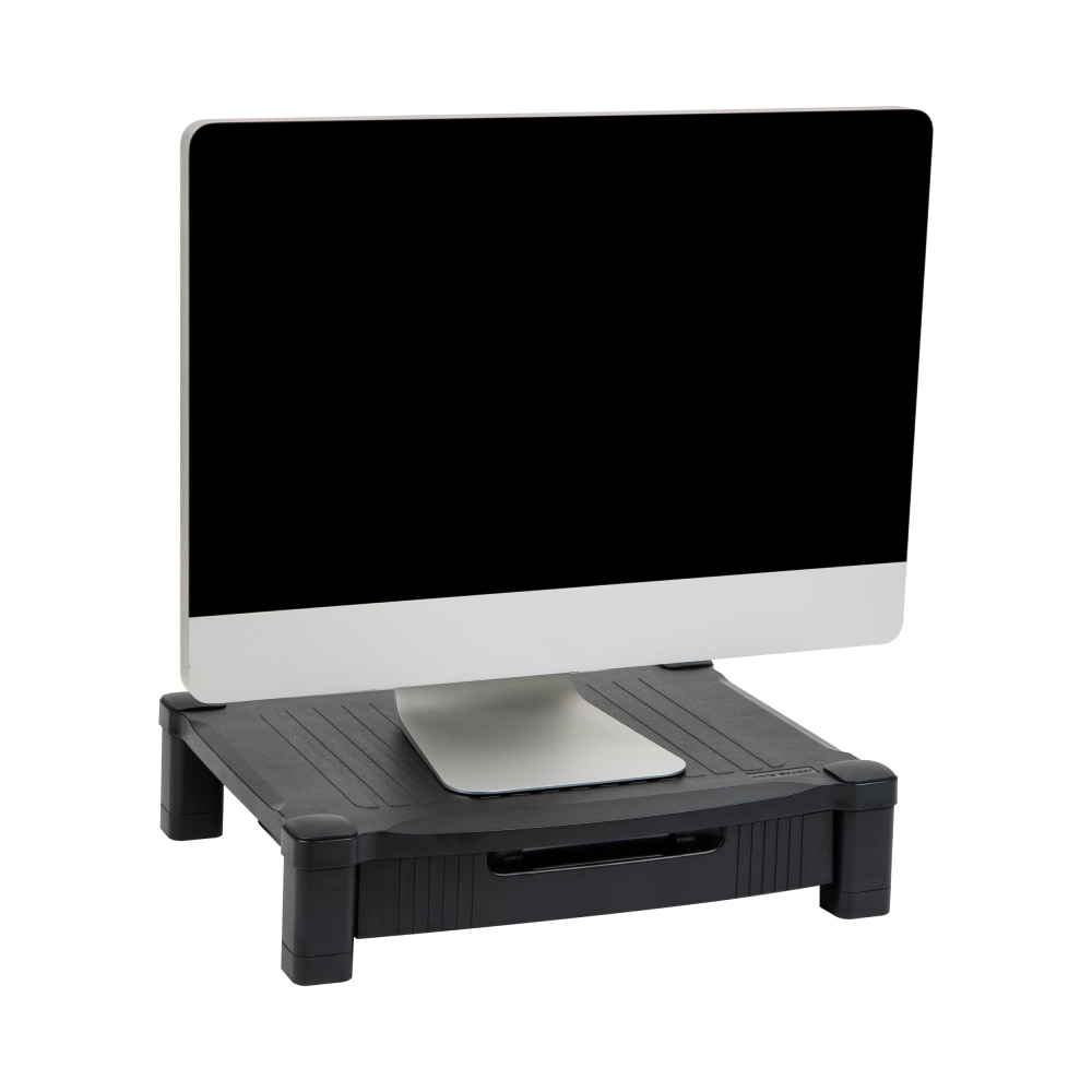 Mind Reader Monitor Stand With Drawer, 4"H x