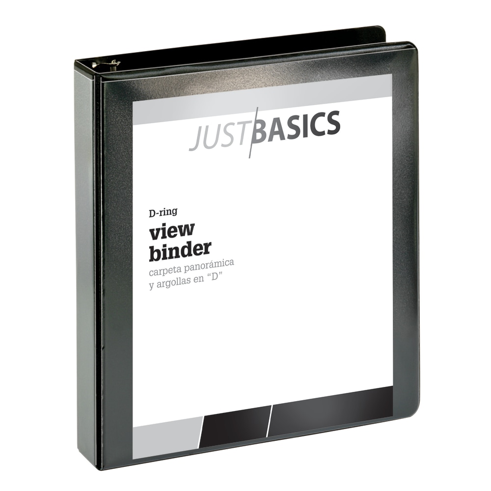 Just Basics® Basic View 3-Ring Binder, 1 1/2"
