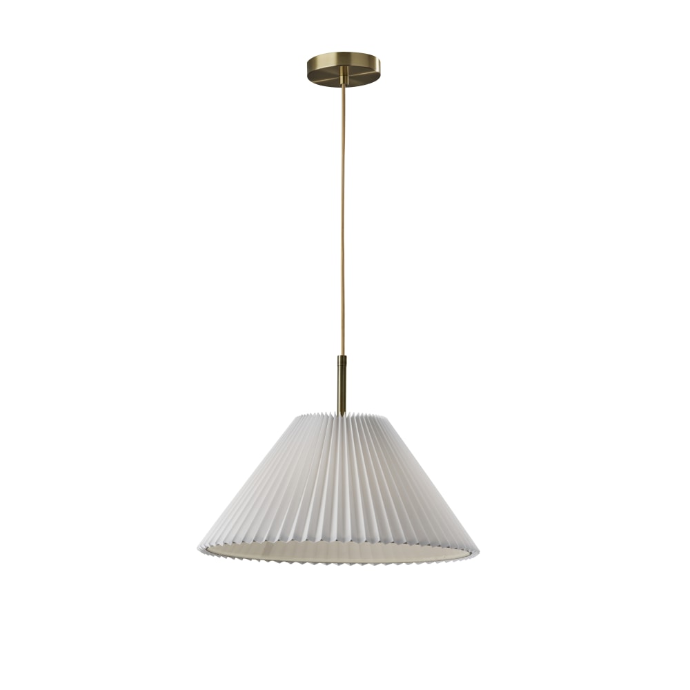 Adesso Scarlet Chandelier Pendant Lamp, 17”W, Off-White