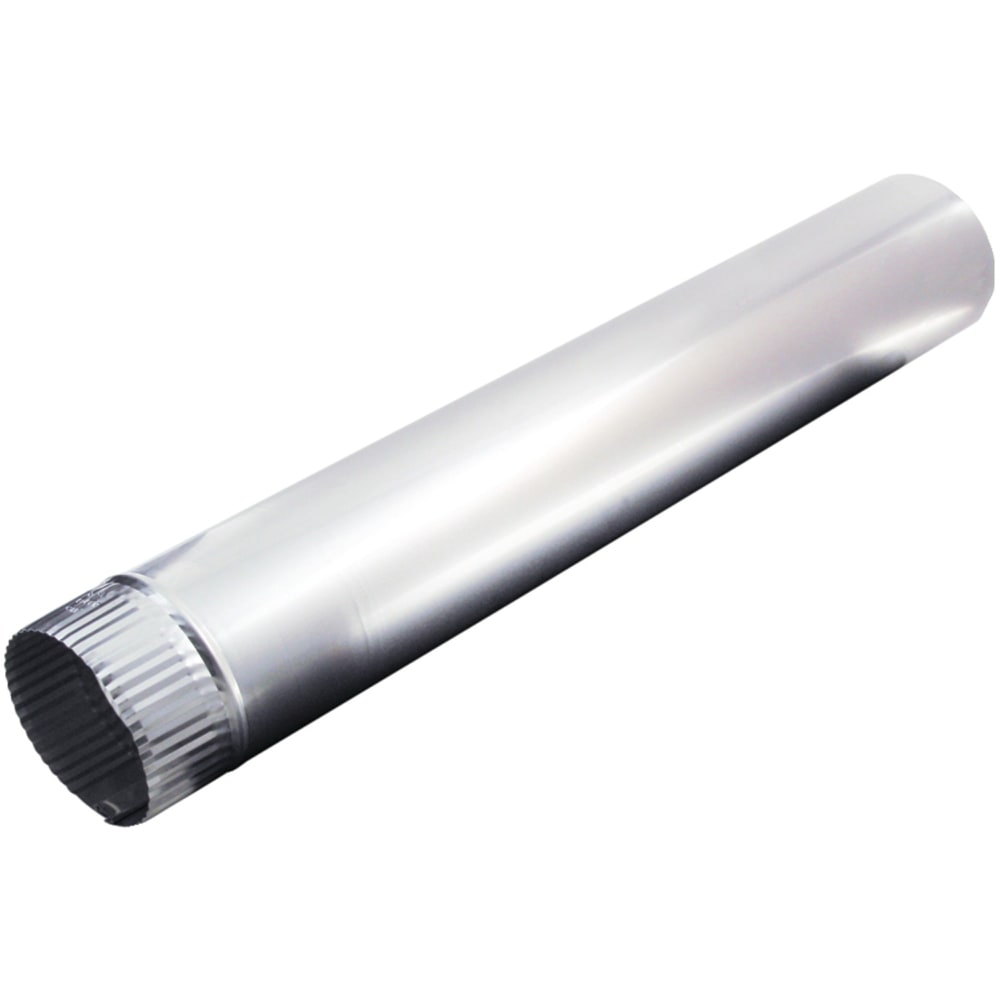 Deflecto 4” x 24” Rigid Aluminum Vent Pipe