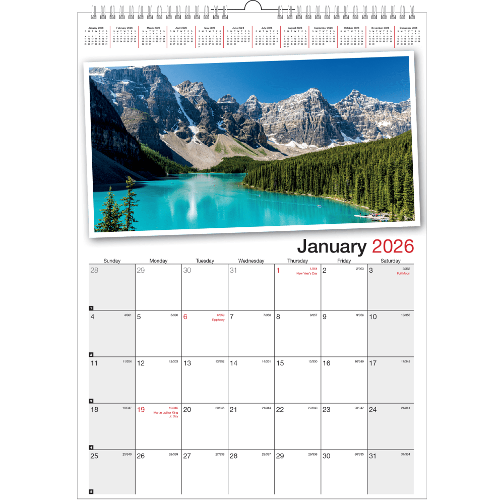 2026 Office Depot® Brand Monthly Wall Calendar, 12"