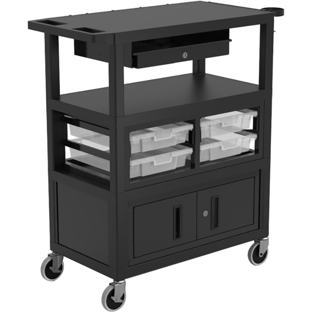 Luxor Deluxe Teacher Cart, 35-5/8”H x 35-5/8”W x