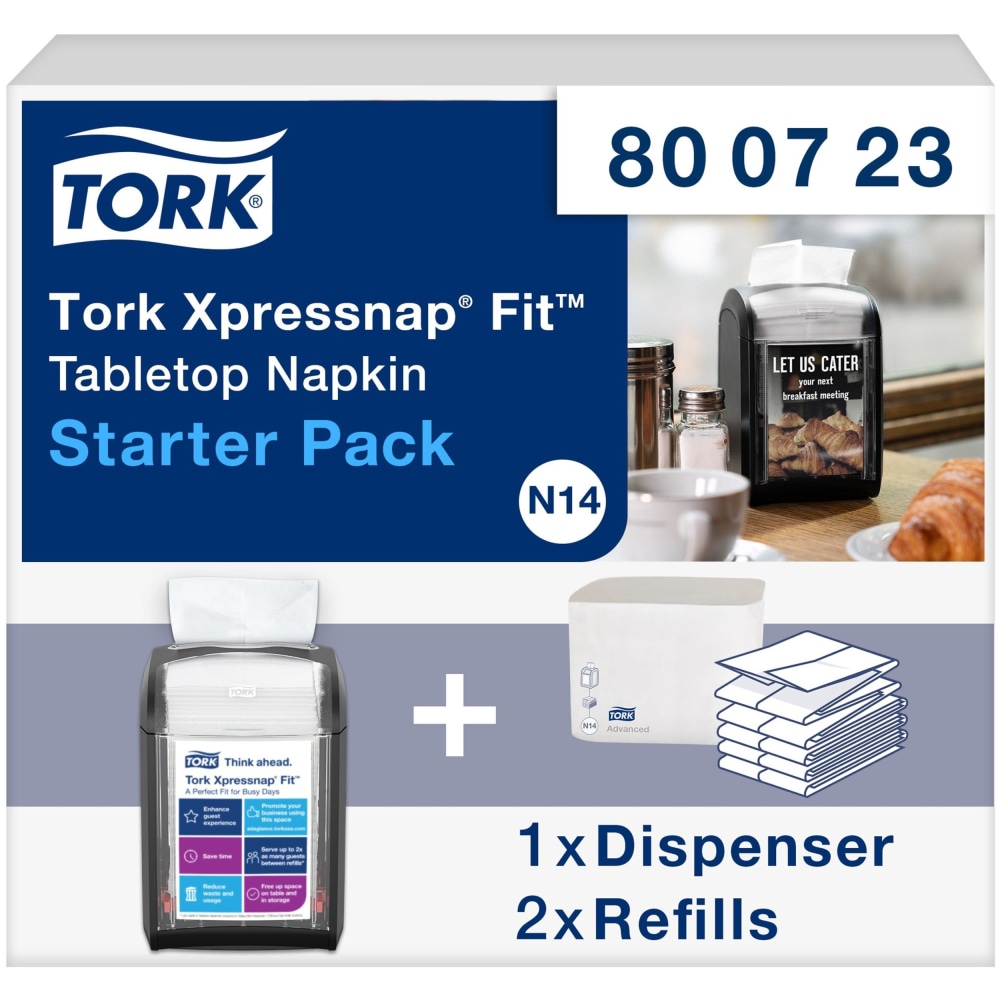 Tork® Xpressnap Fit® Starter Pack, 4 x 6