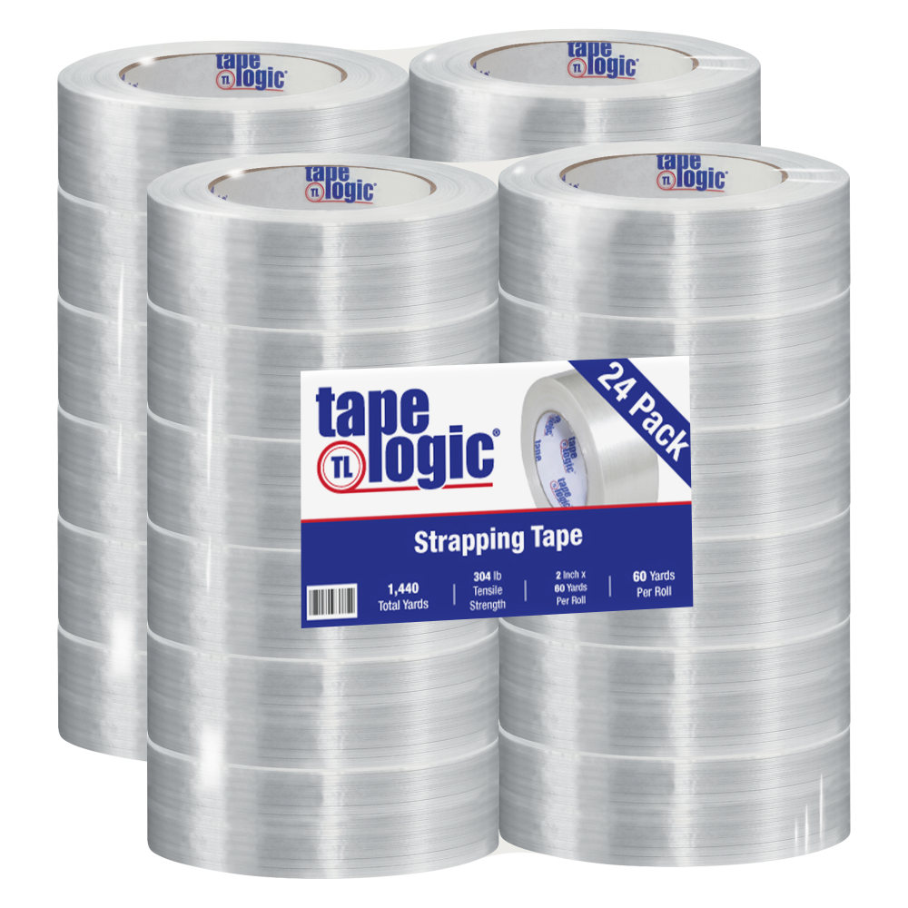 Tape Logic® 1500 Strapping Tape, 2" x 60