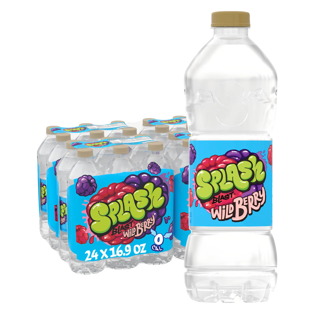 Splash Blast, Berry Flavored Water Beverage, 16.9 Oz,