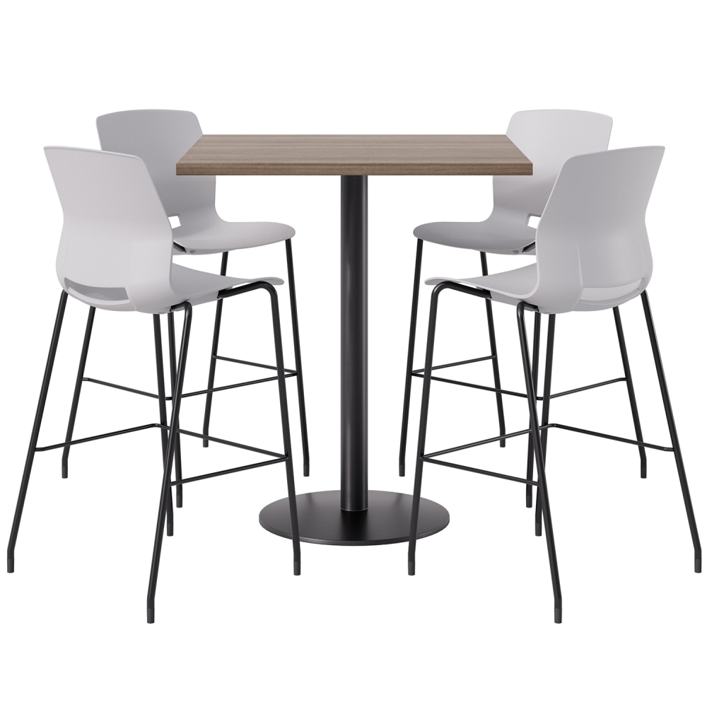 KFI Studios Proof Bistro Square Pedestal Table With
