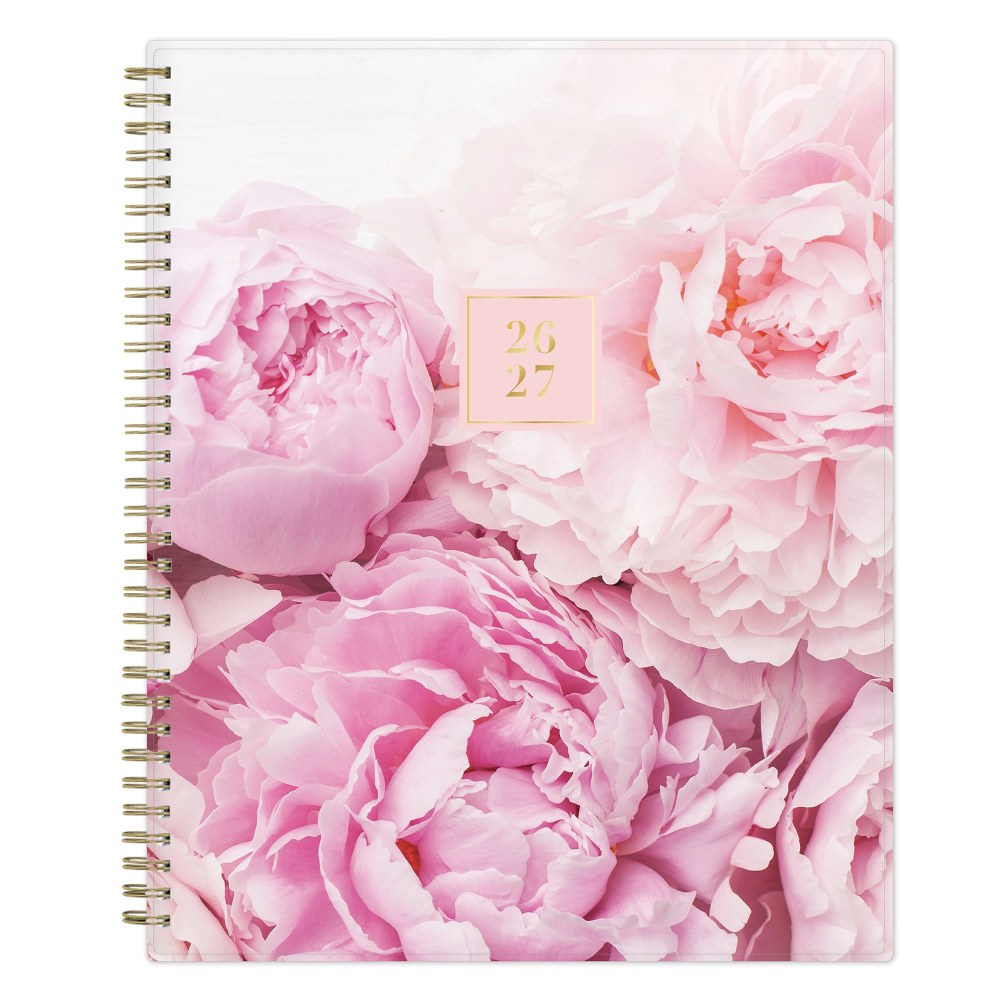 Planning Calendar RP Peony PP 8.5x11 AY26–27 Weekly/Monthly