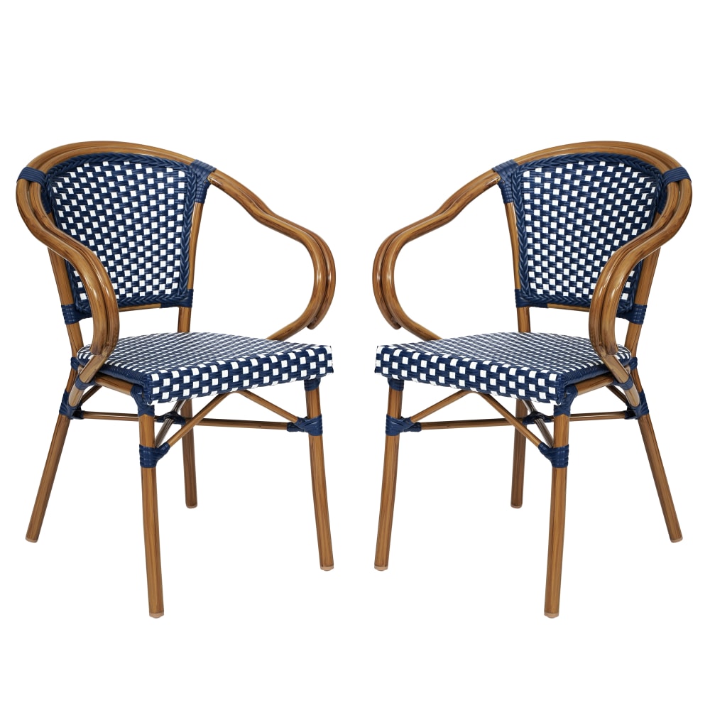 Flash Furniture 2 Pack Bordeaux Indoor/Outdoor Commercial Bistro