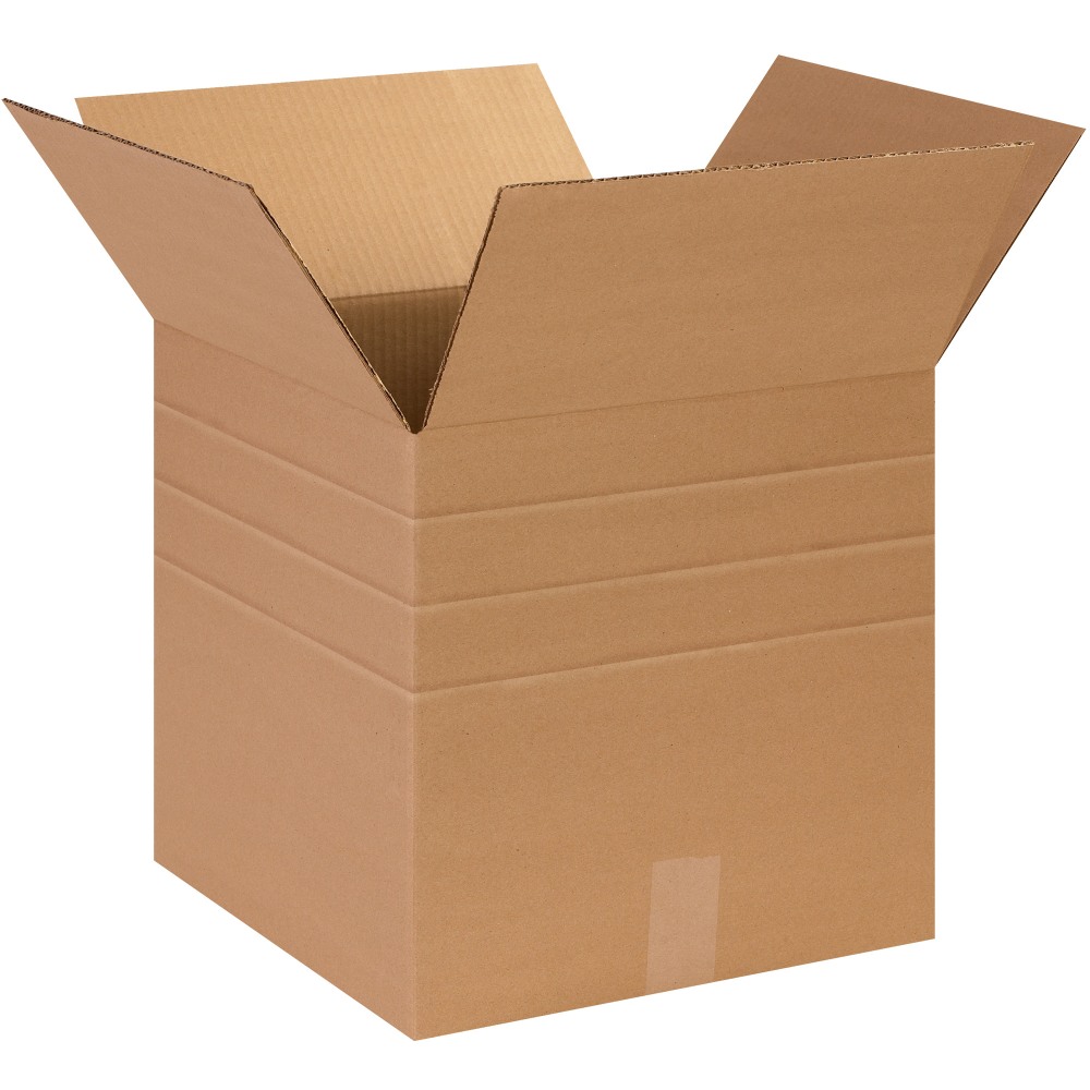 Partners Brand Multi-Depth Corrugated Boxes, 14" x 14"