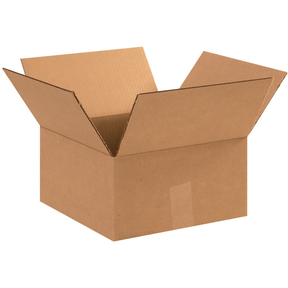 Partners Brand Flat Corrugated Boxes, 12" x 12"