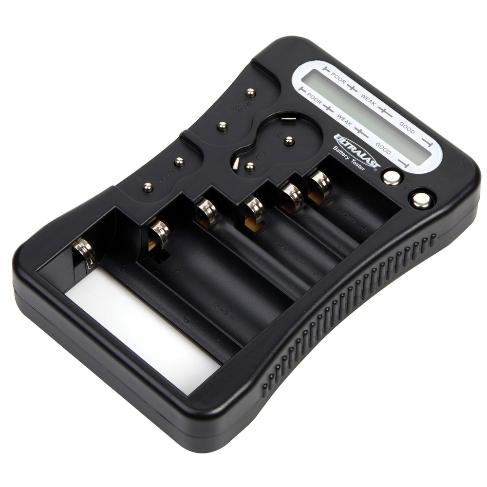 Ultralast® Universal Battery Tester, Black, ULMULTITEST