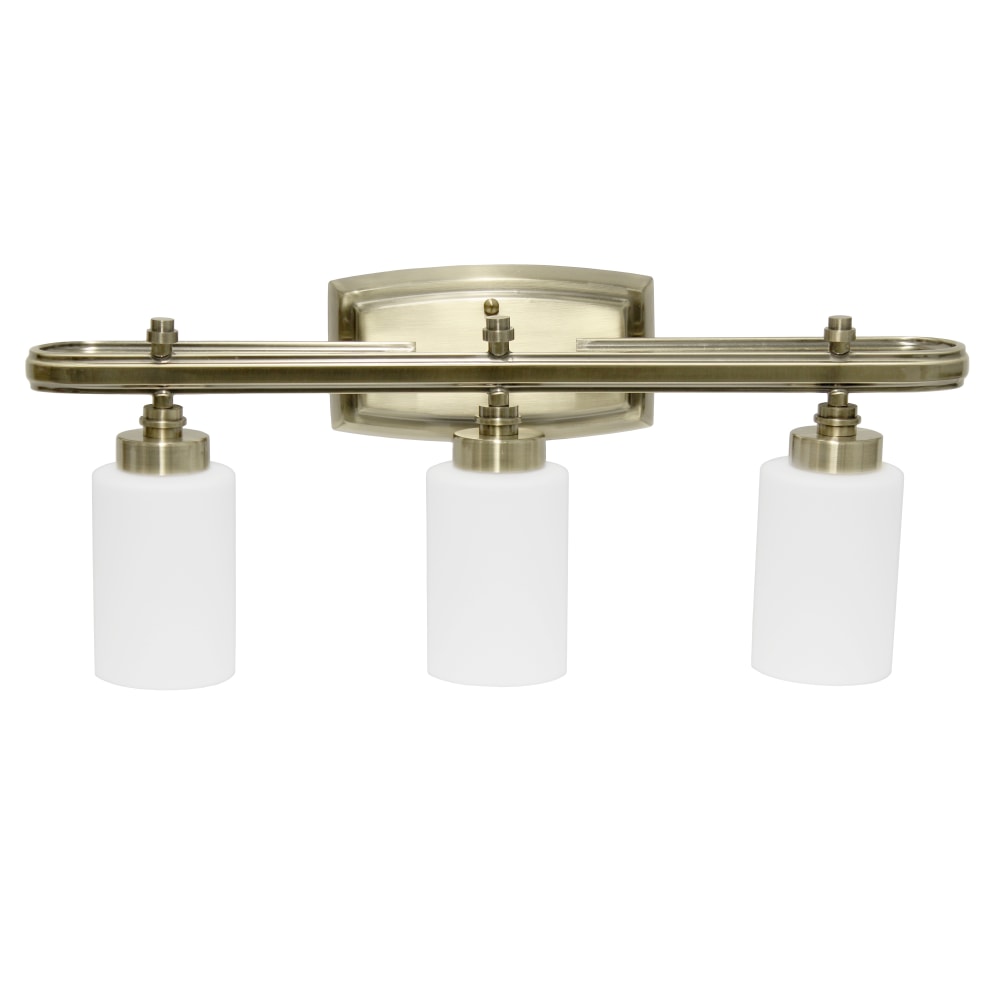 Lalia Home Essentix Contemporary 3-Light Vanity, 5-1/2"W,