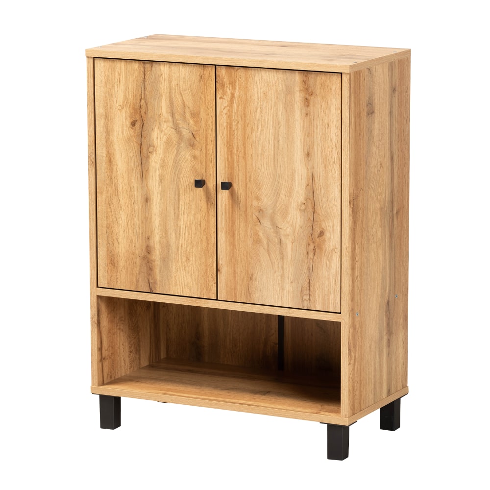 Baxton Studio Rossin 2-Door Entryway Shoe Storage Cabinet