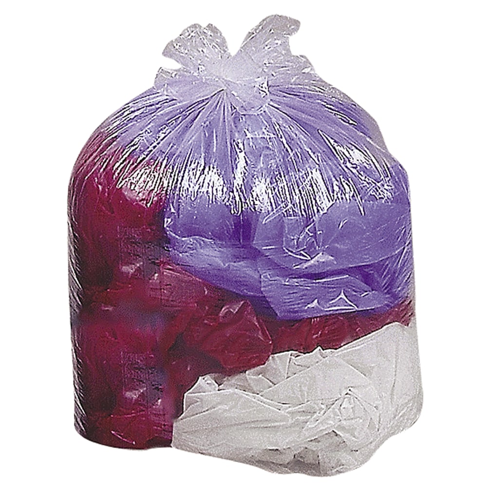 Genuine Joe Super Hexene Clear Trash Can Liners,