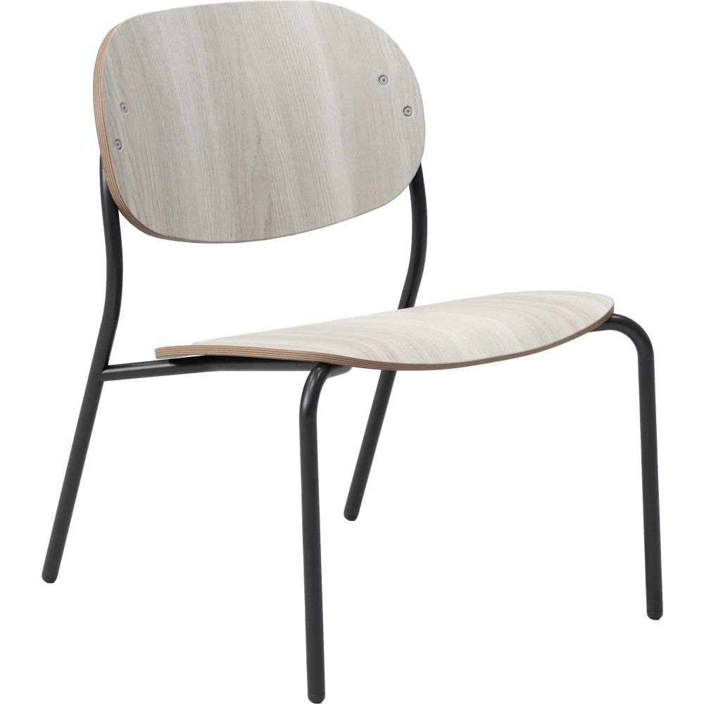 KFI Studios Tioga Laminate Guest Lounge Chair, Ash/Black