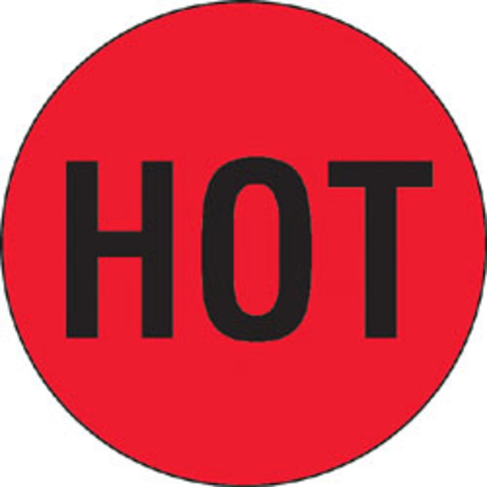 Tape Logic® Preprinted Shipping Labels, DL1730, "Hot",