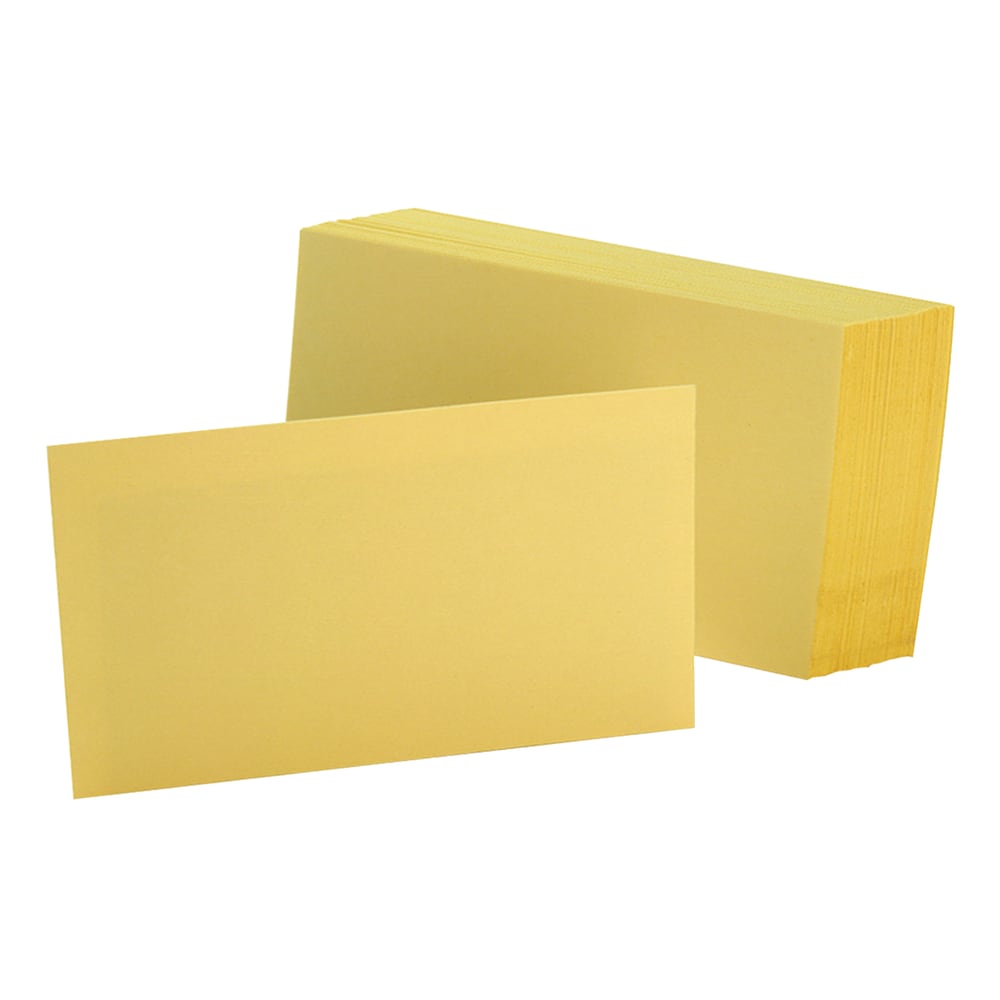 Oxford® Color Index Cards, Unruled, 3" x 5",