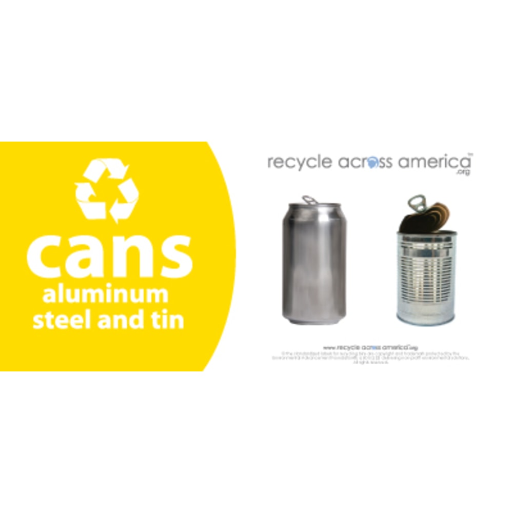 Recycle Across America Aluminum, METAL-0409, Steel And Tin