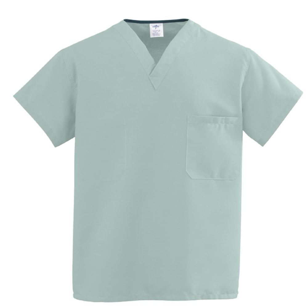Medline ComfortEase™ Unisex 1-Pocket Reversible Scrub Top, 4X,