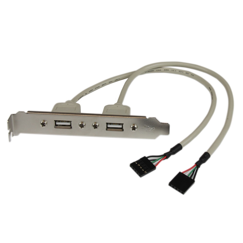 StarTech.com 2 Port USB A Female Slot Plate