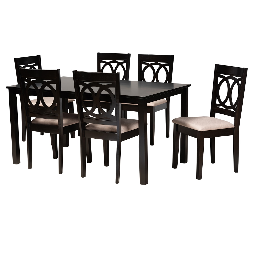 Baxton Studio Lenoir Dining Set, 29-3/16”H x 59-1/16”W