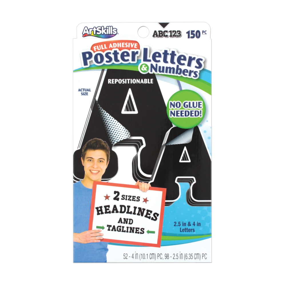 6 Pack Duro Permanent Adhesive Vinyl Letters & Numbers .75\" 302/Pkg-White D3213- 29211321322