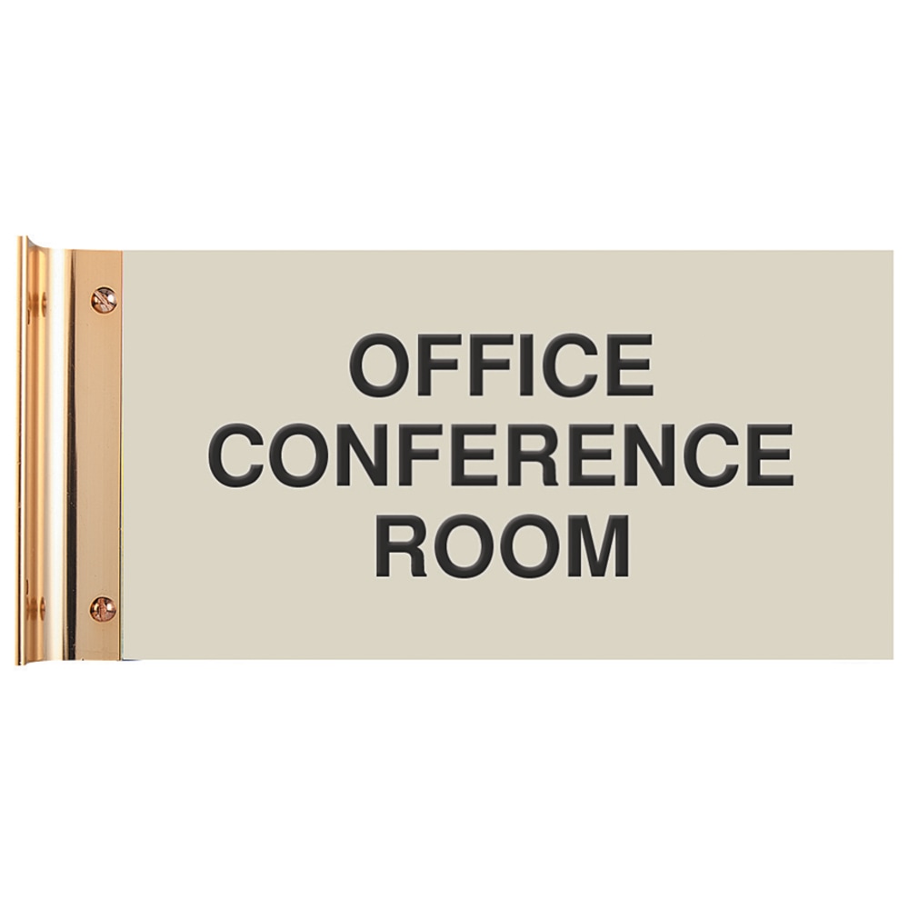 Custom Engraved Plastic Extended Wall Sign With Holder,