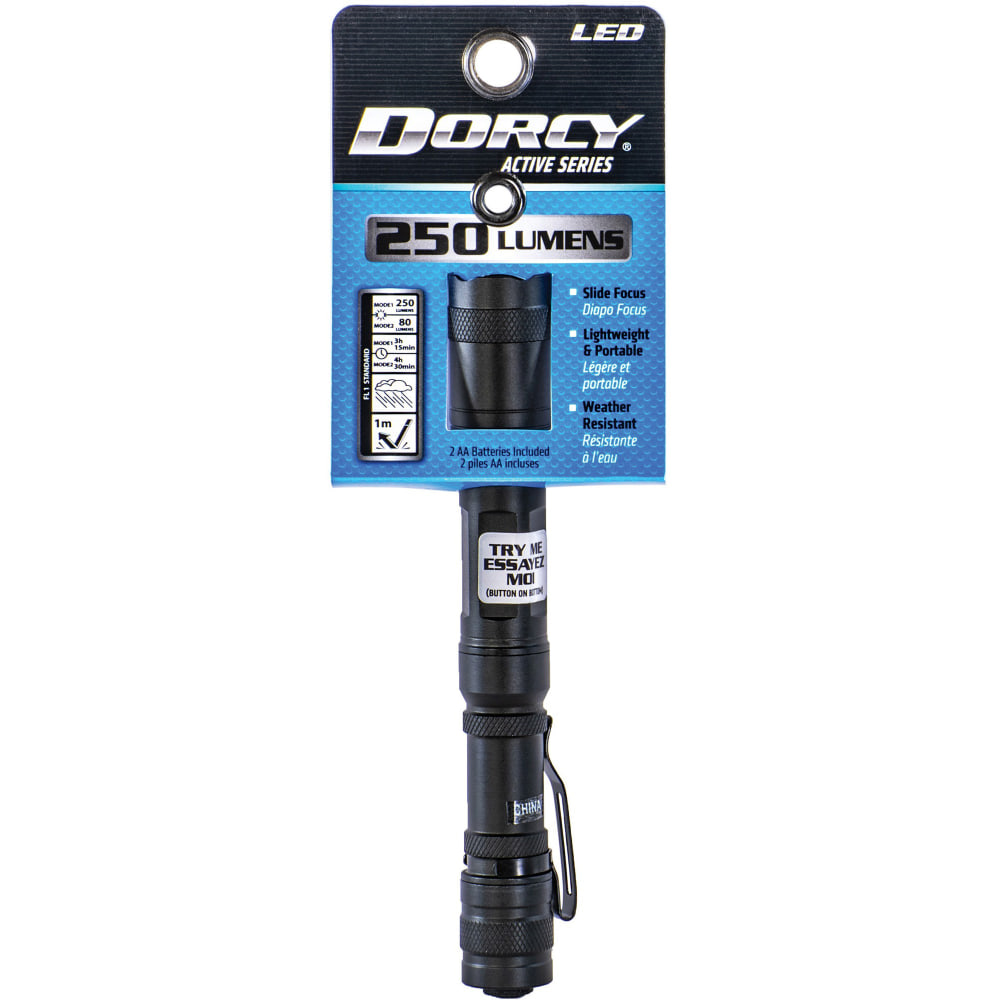Dorcy Active Series AA Lightweight Aircraft Aluminum Flashlight,