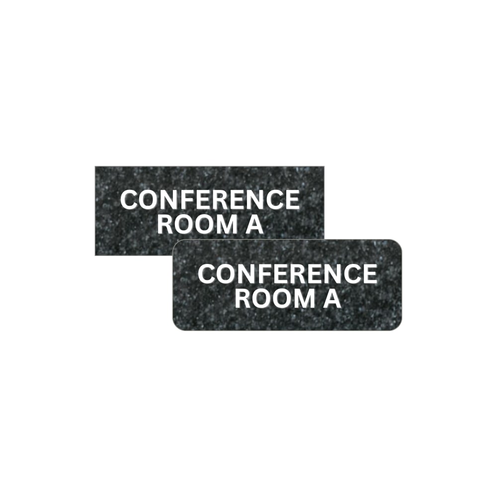 Custom Plastic Engraved Wall Sign, 2" x 4"