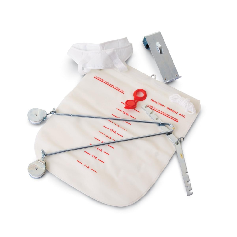 Medline Over-The-Door Cervical Traction Kit, White