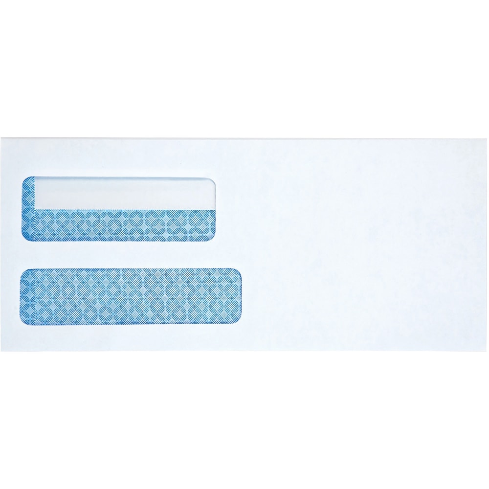 Business Source Double Window #10 Envelopes - Double