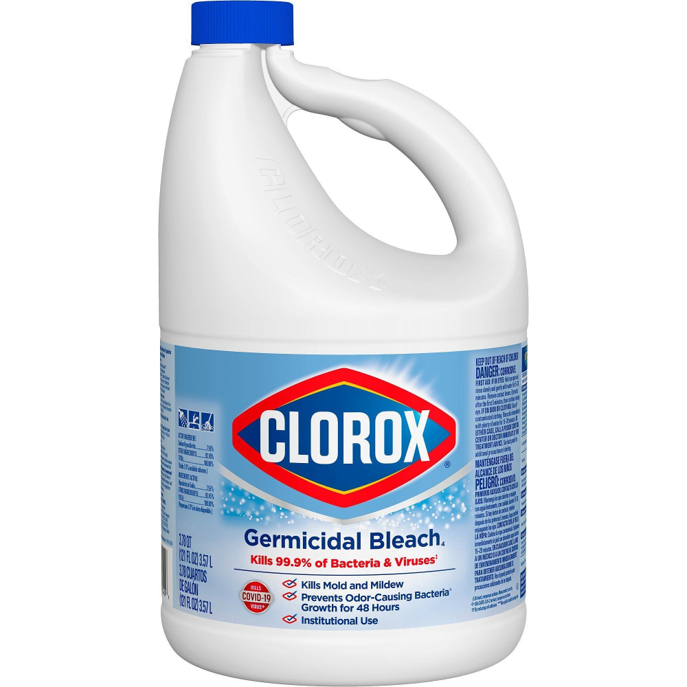 Clorox Germicidal Bleach Concentrate, Regular Scent, 121 Oz,
